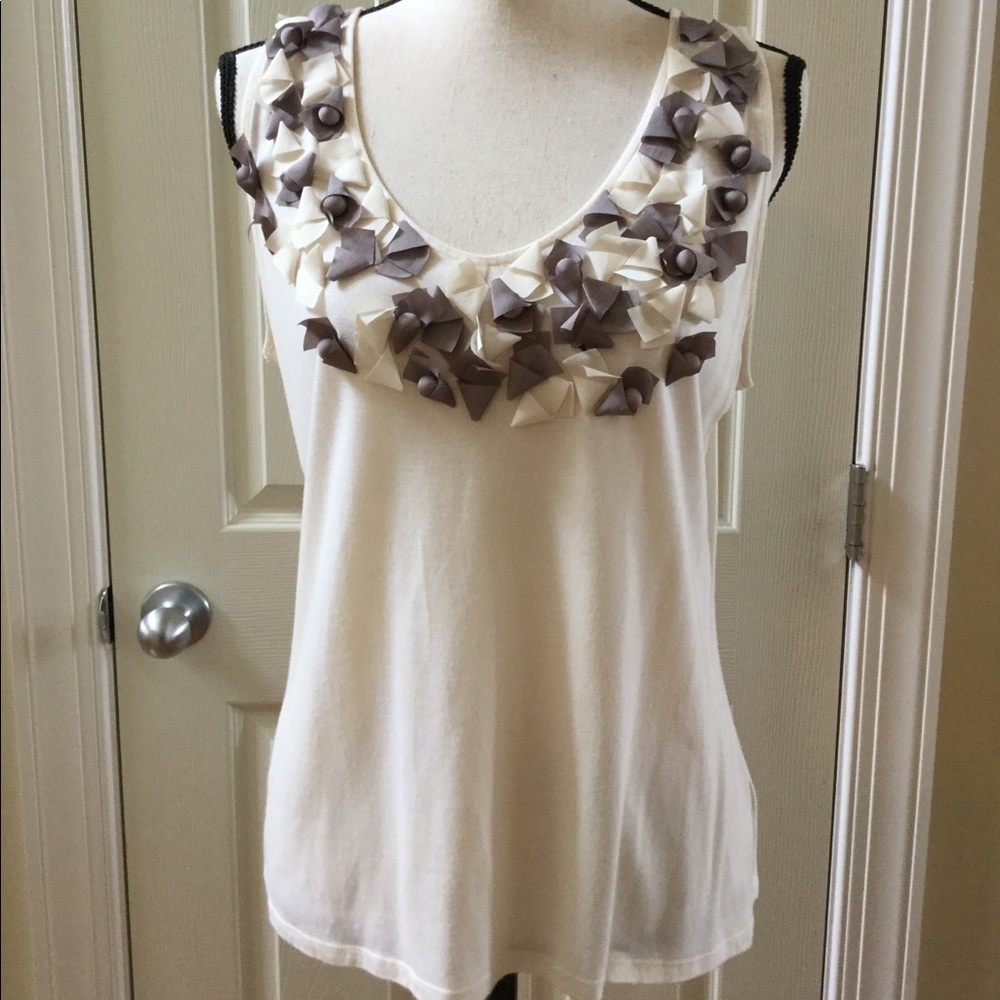 Talbots sleeveless knit top